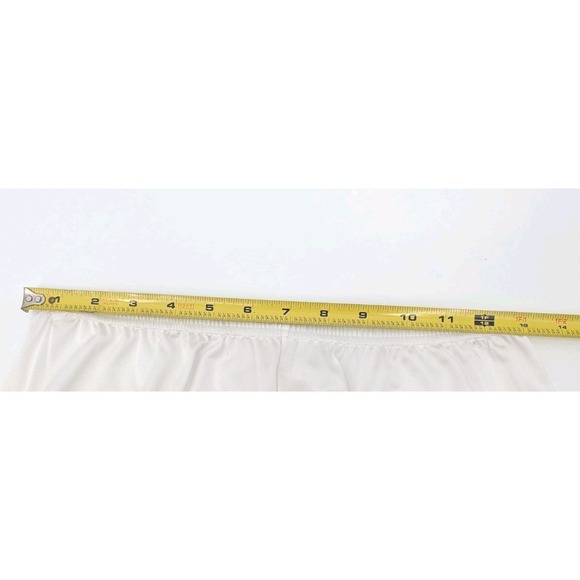 Vintage Vanity White Satin Lace Long Shorts Size M/L Victorian Loungewear - Picture 5 of 7